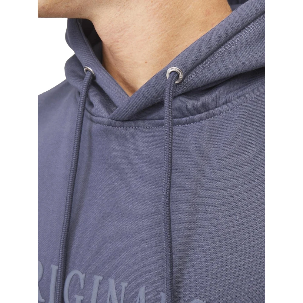 jack & jones Frederiksberg Hoodie met 3-D print Blue Heren