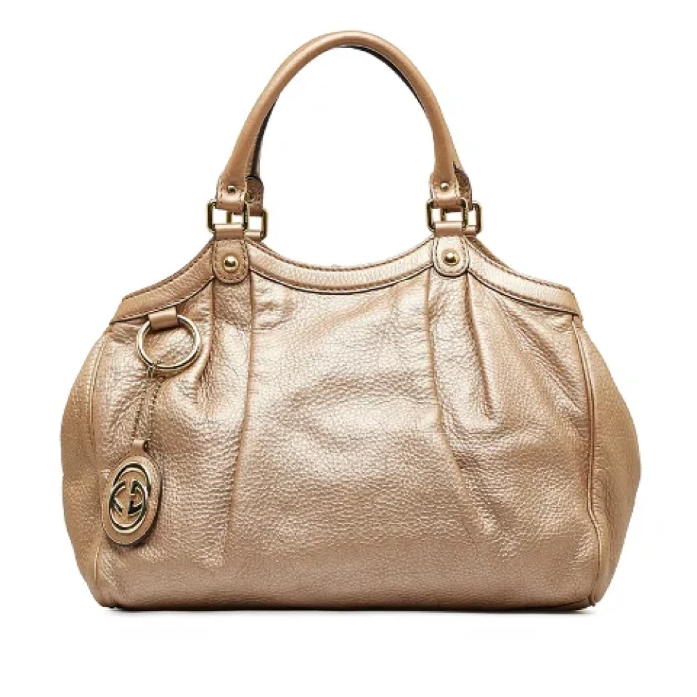 Gucci Vintage Pre-owned Leather handbags Pink Dames