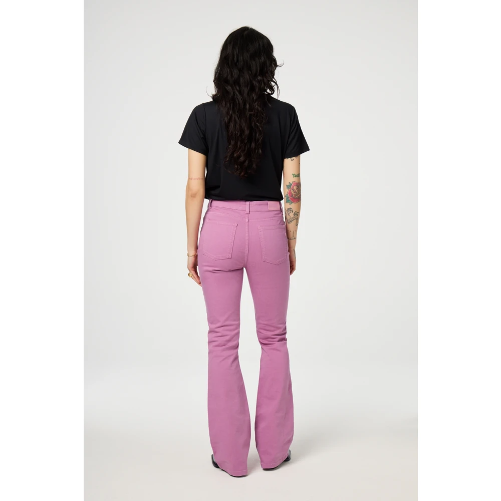 Fabienne Chapot Eva Flare Jeans Pink Dames
