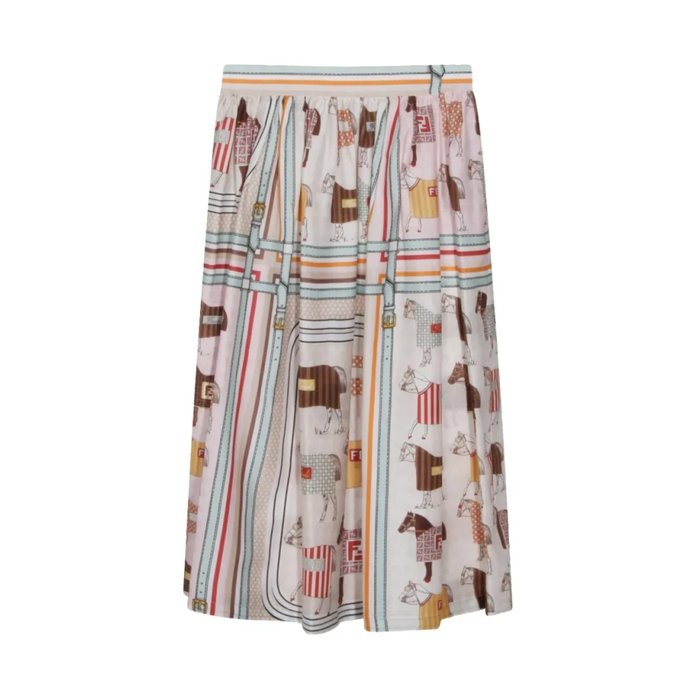 Fendi Girls Multicolor Kids Skirts, 13 Y, Jfe199 Skirt