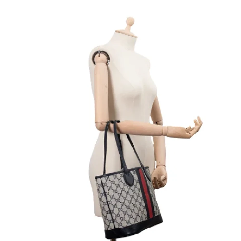 Gucci Vintage Pre-owned Canvas gucci-bags Blue Dames