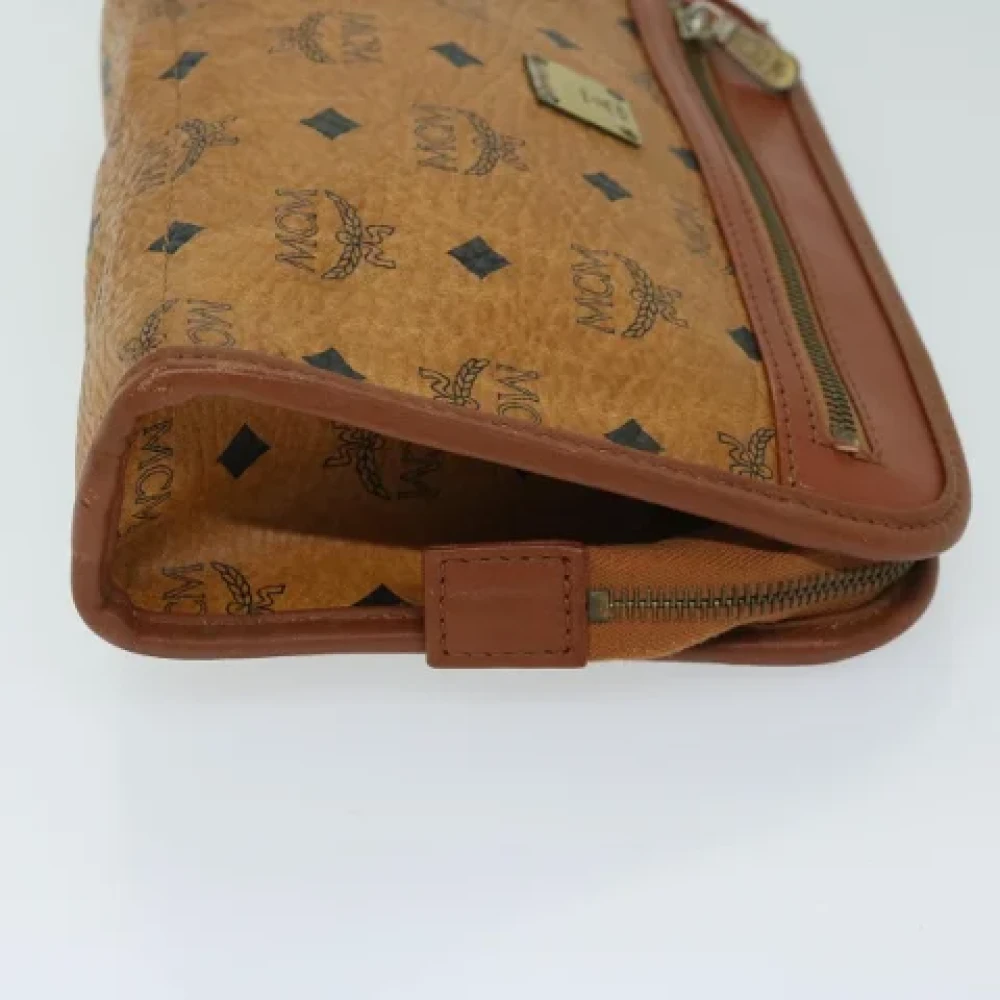 MCM Pre-owned Canvas clutches Brown Dames