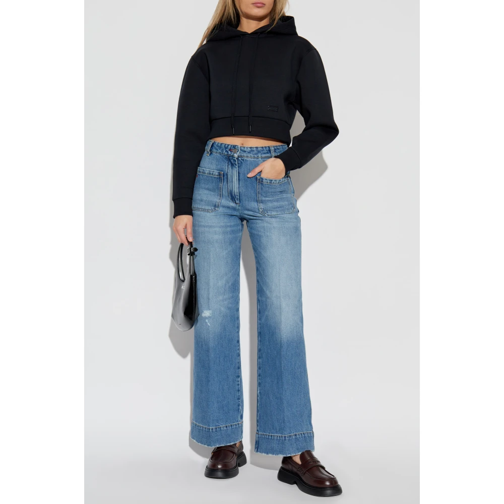 Victoria Beckham Hoodie Black Dames