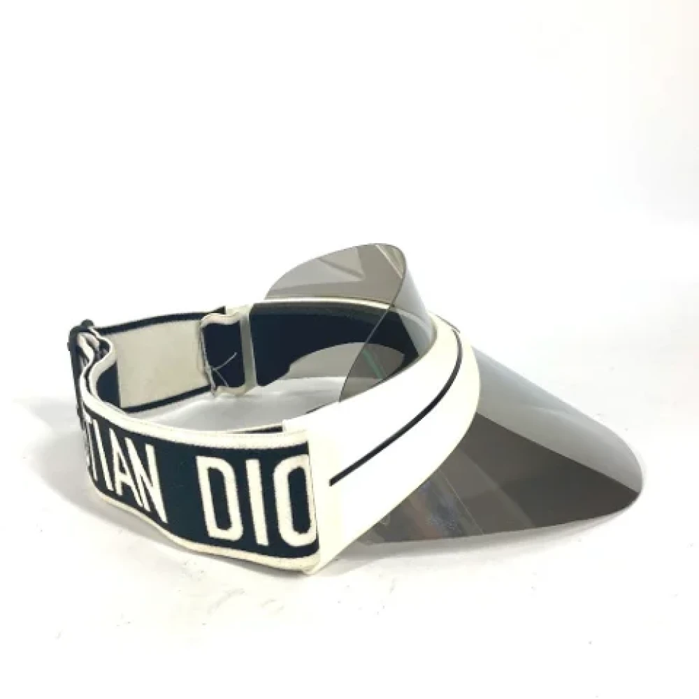 Dior Vintage Pre-owned Plastic hats White Dames