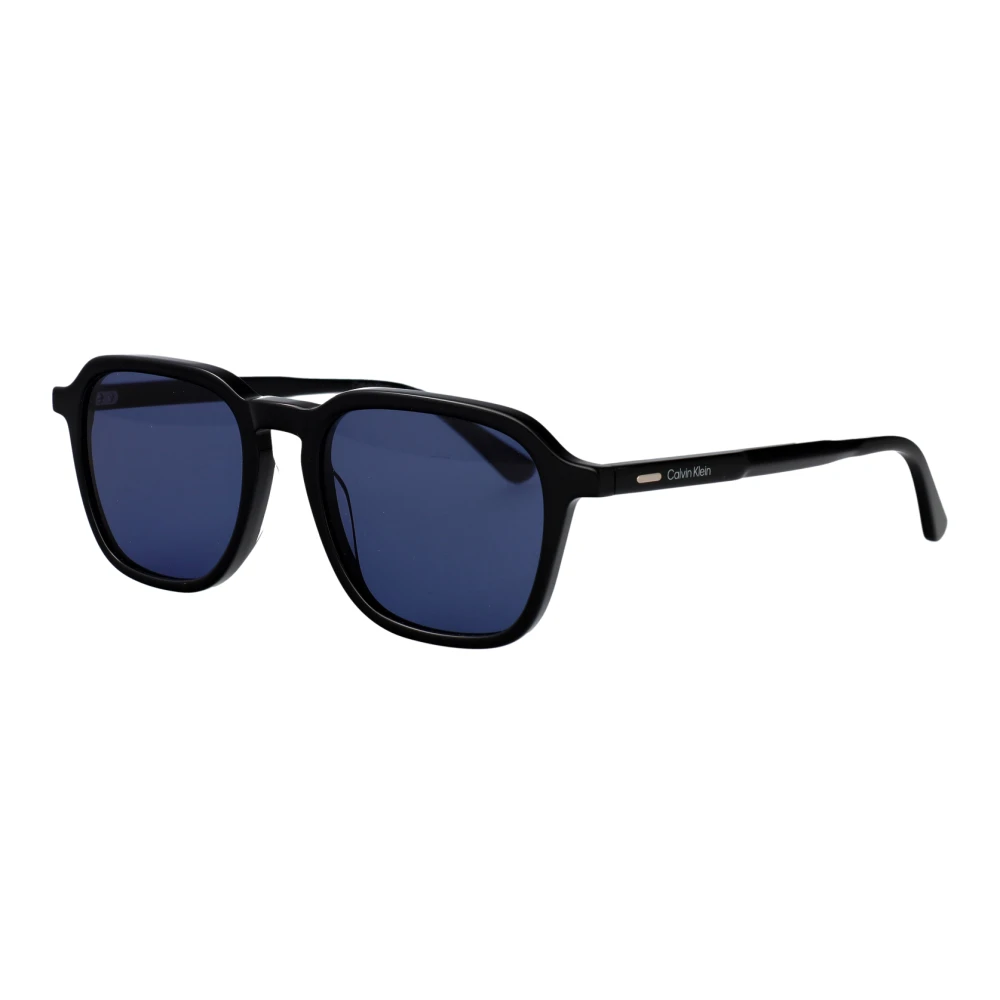 Calvin Klein Blue Sunglasses, Male, 53 Mm, Modified Rectangle Sunglasses