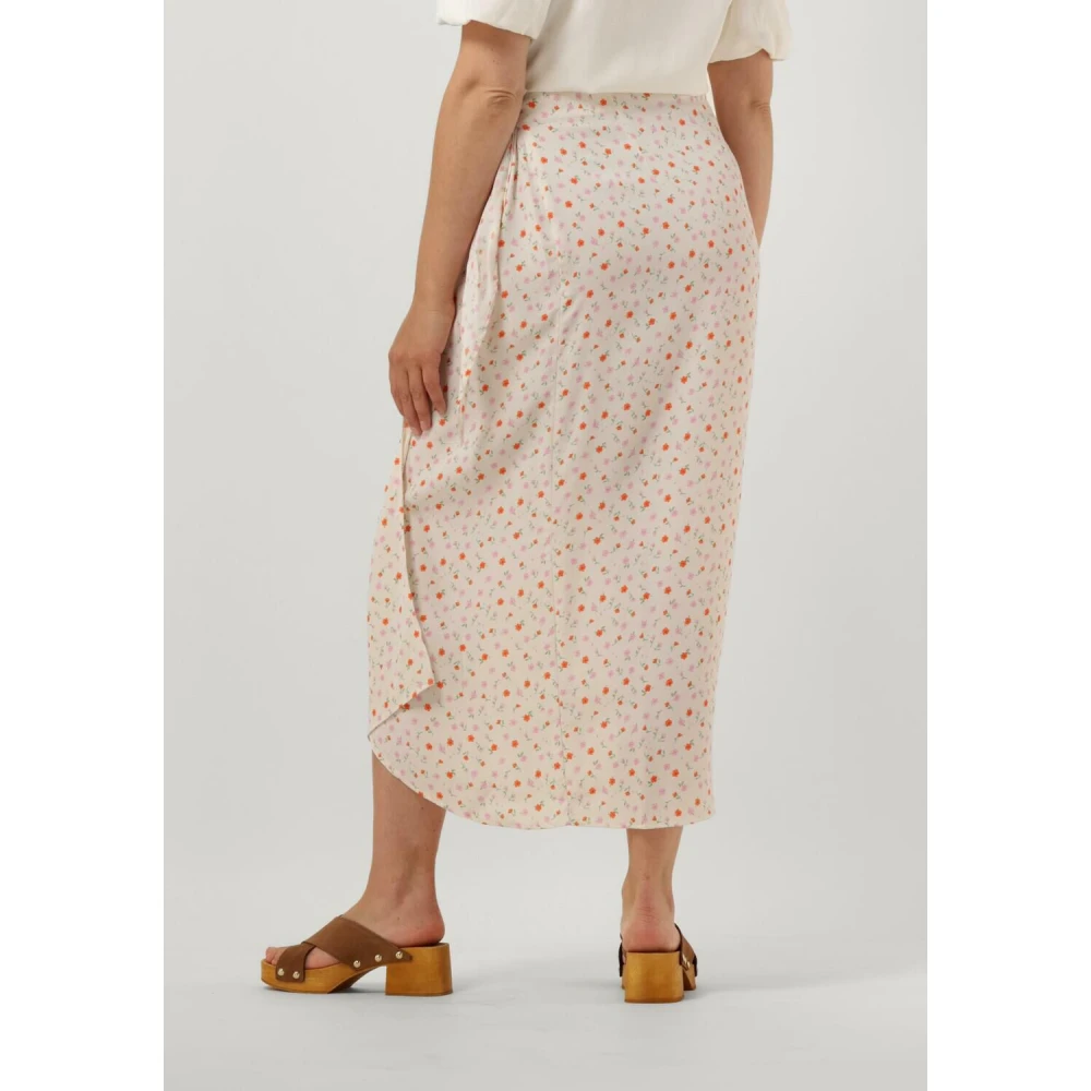 Envii Mallorca Skirt Aop Creme Multicolor Dames