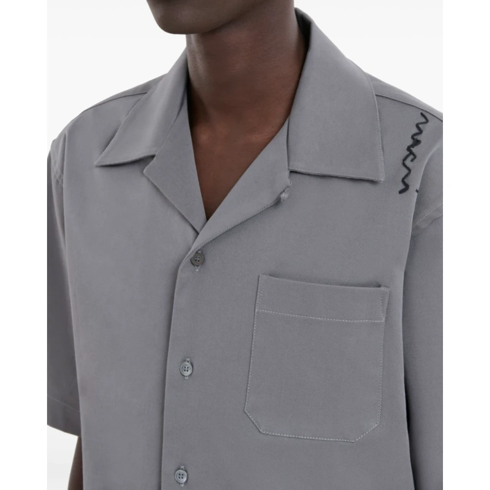 Marni Antiek Zilveren Overhemd Gray Heren