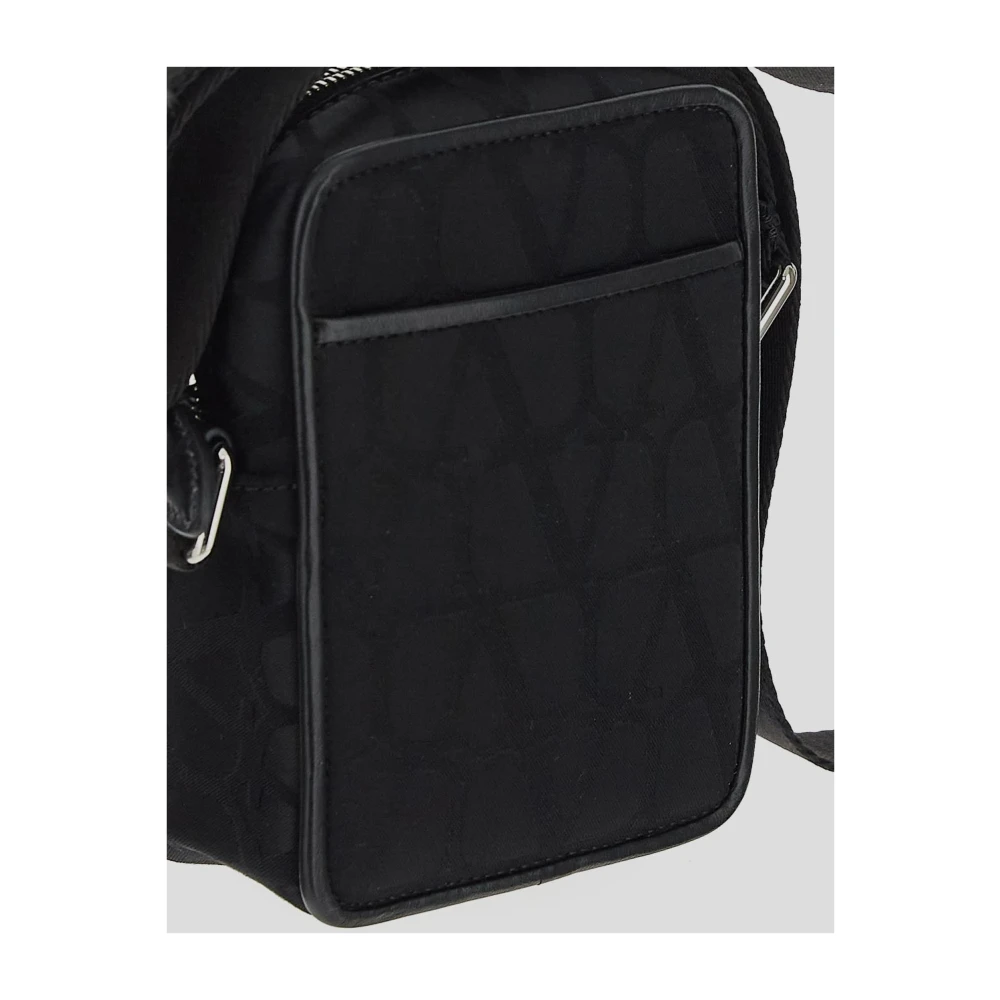 Valentino Garavani Canvas Crossbody Tas Black Heren