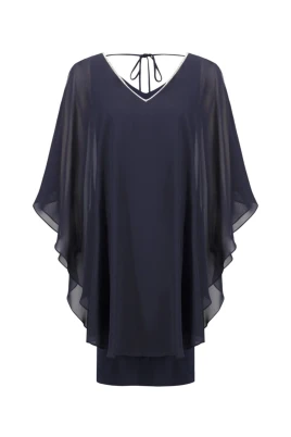 Elegant Cape Sleeve Cocktailklänning