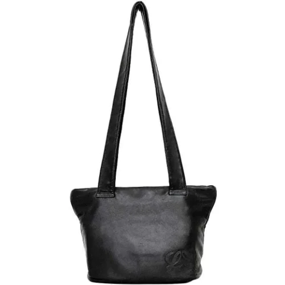 Loewe Pre-owned Leather shoulder-bags Black Dames