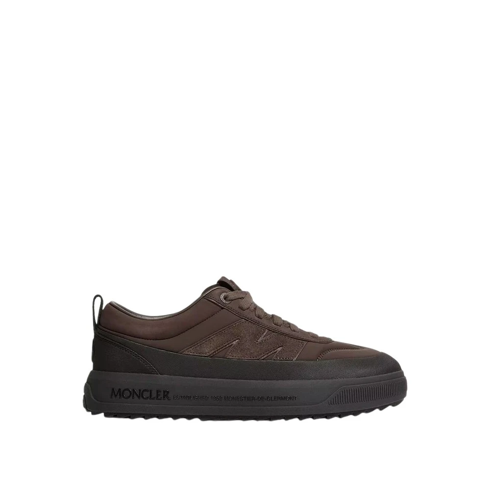 Moncler Brown Sneakers, Male, 7 Uk, Altive Low Top Trainers