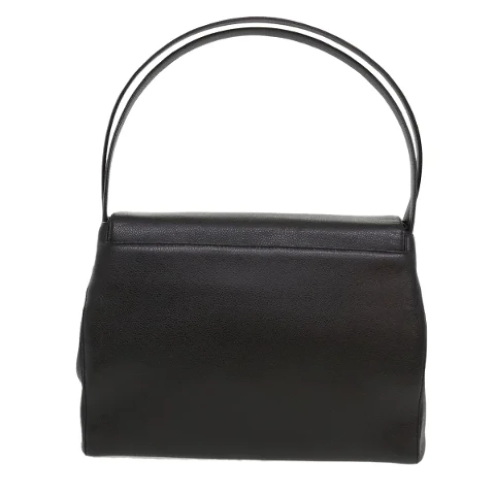 Chanel Vintage Pre-owned Leather chanel-bags Black Dames