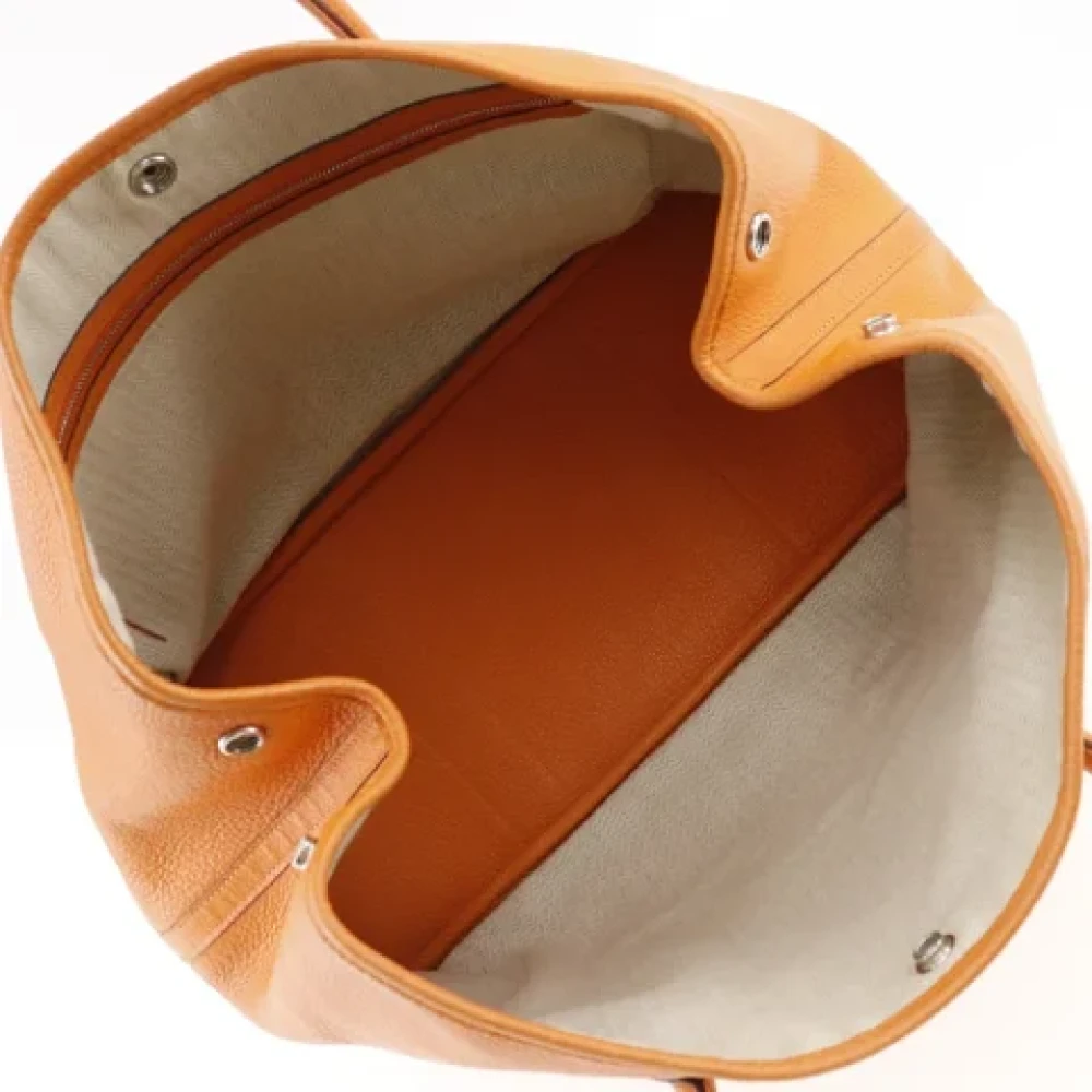 Hermès Vintage Pre-owned Leather handbags Orange Dames
