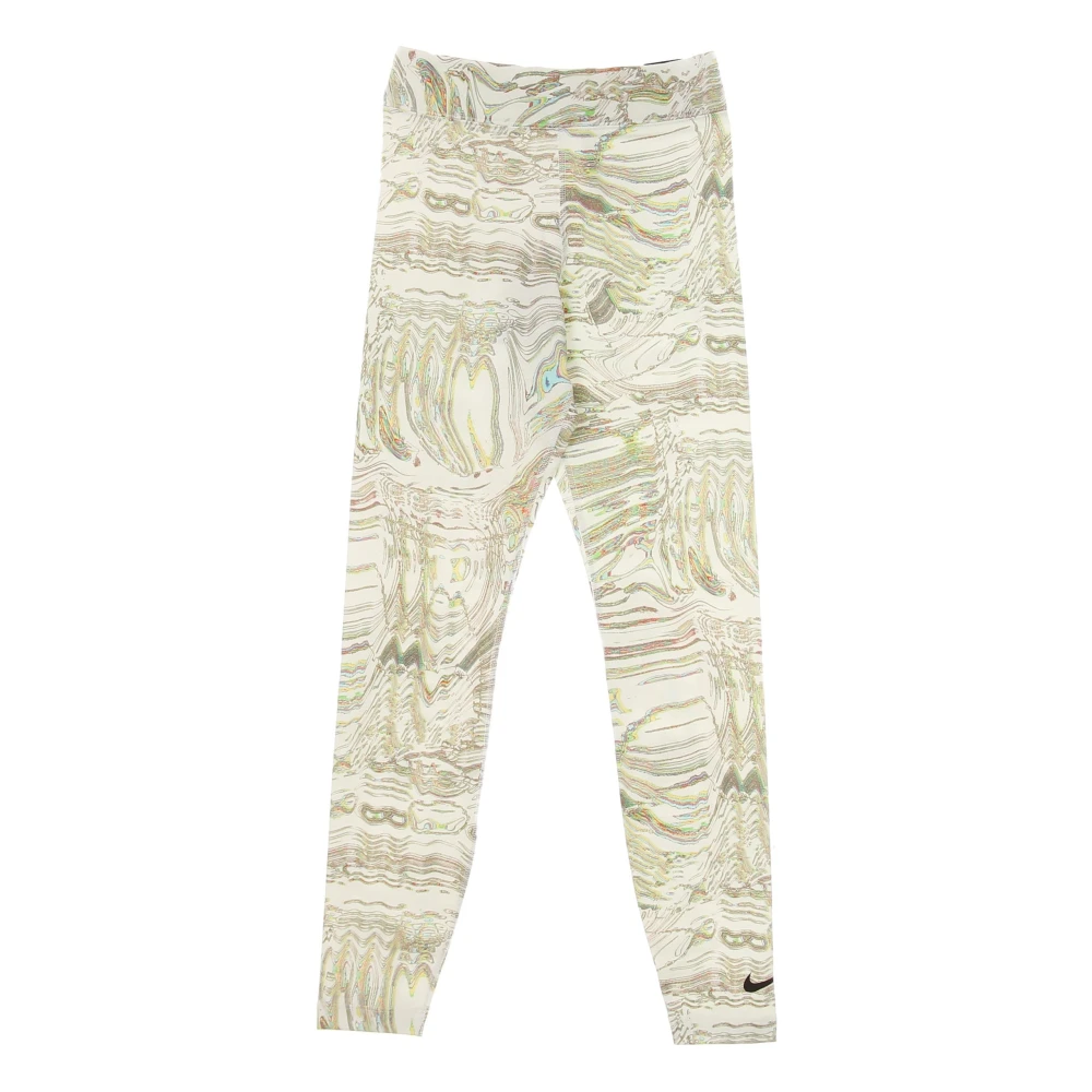 Nike All Over Print Leggings Hoge Taille White Dames