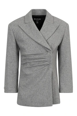 Balmain slipklänning med drapering