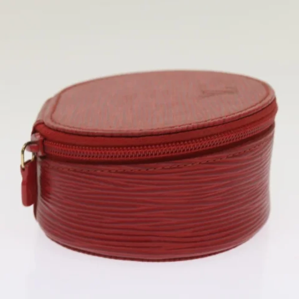 Louis Vuitton Vintage Pre-owned Leather pouches Red Dames