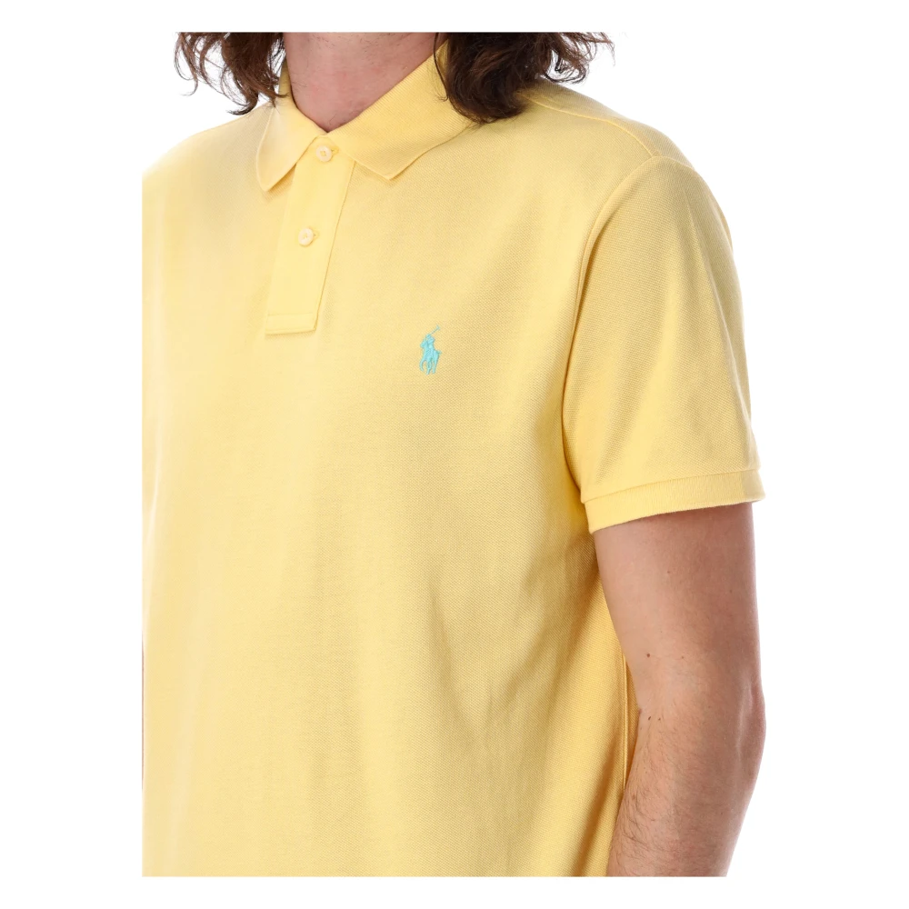 Polo Ralph Lauren Slim Fit Katoenen Polo Yellow Heren
