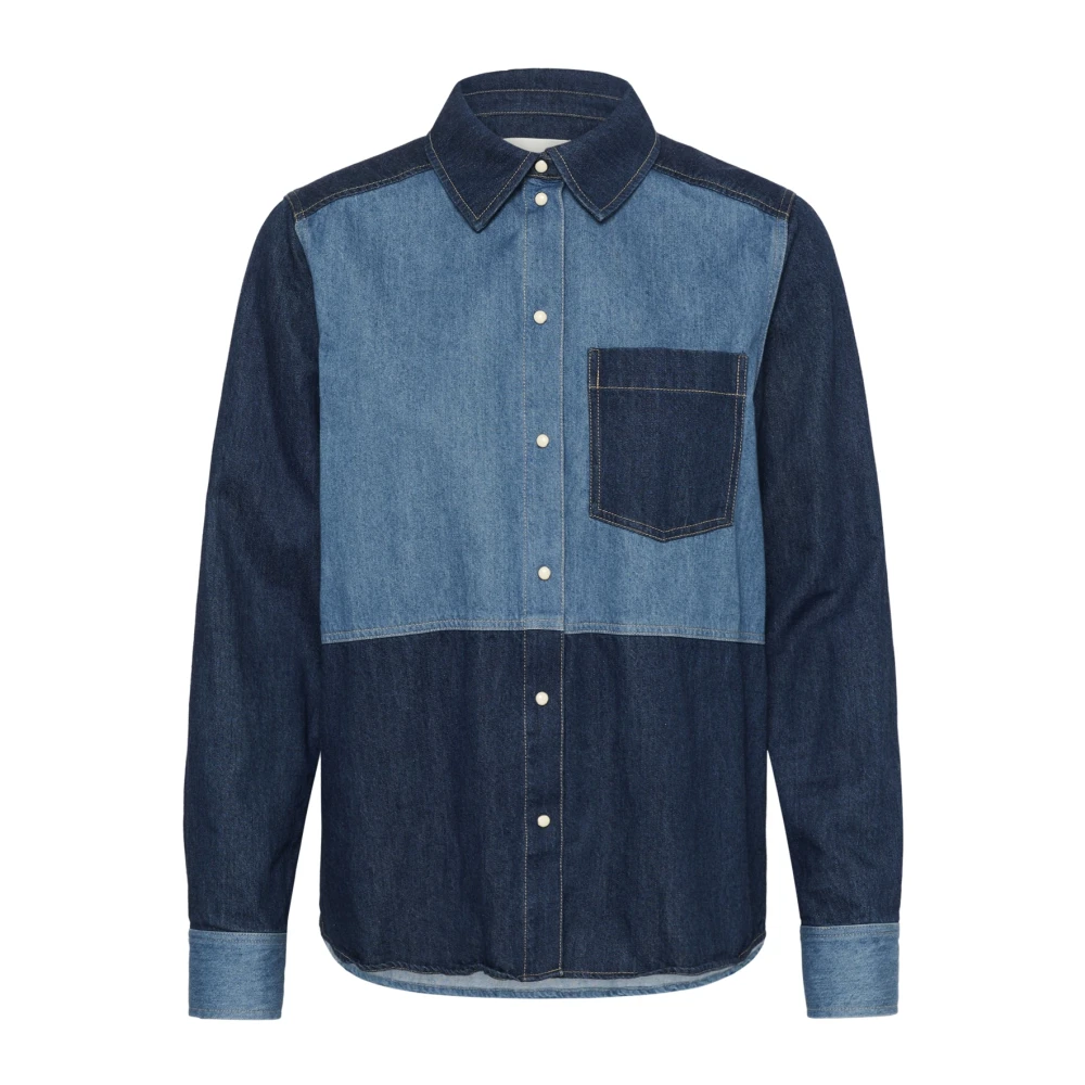 Part Two Women's Blue Shirts, 2XL, Denim Shirt