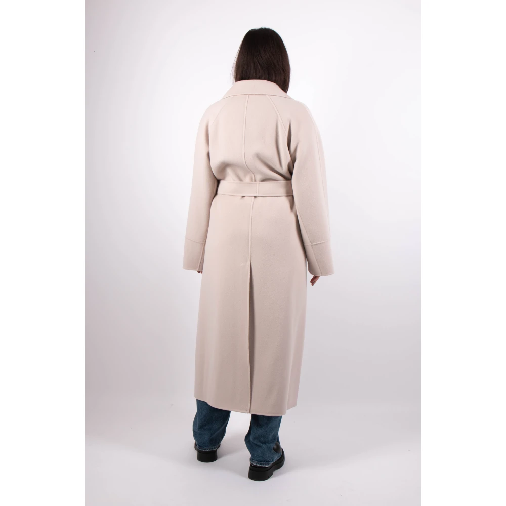 Max Mara Licht Beige Jas Malika Pink Dames