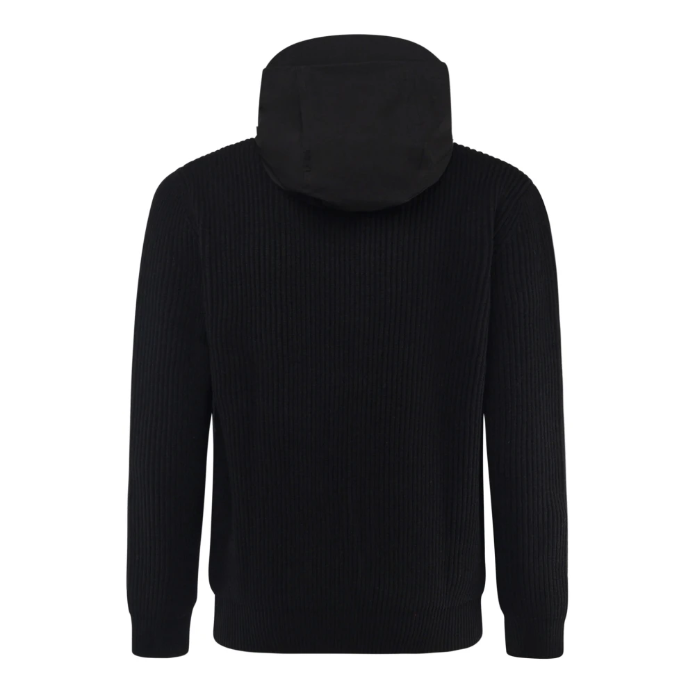 MC2 Saint Barth Zwarte Zip Hoodie met Zakken Black Heren