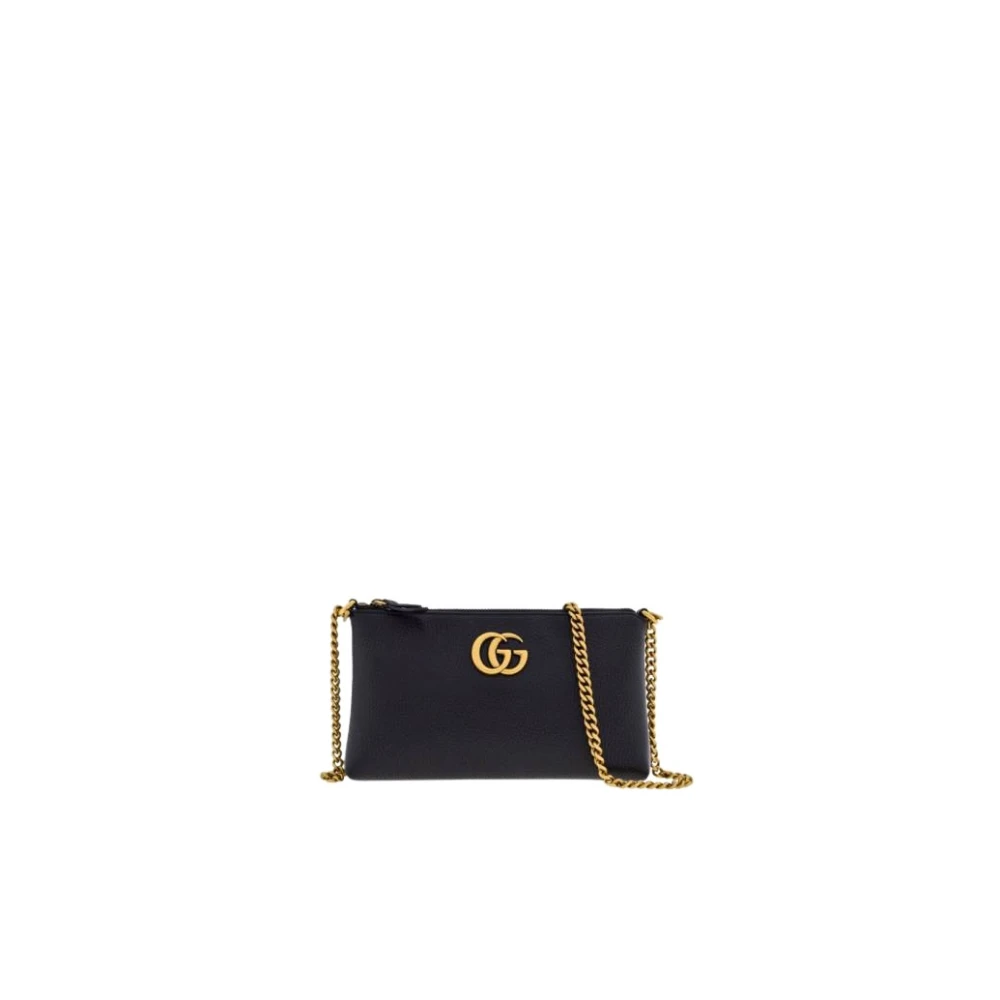 Gucci Zwarte Marmont GG Micro Tas Black Dames