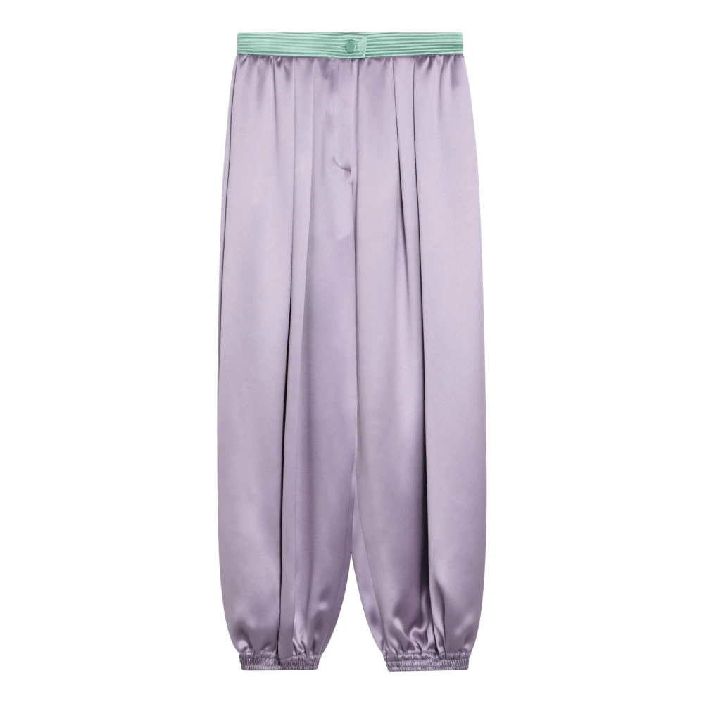 Valentino Garavani Cropped Broek Purple Dames