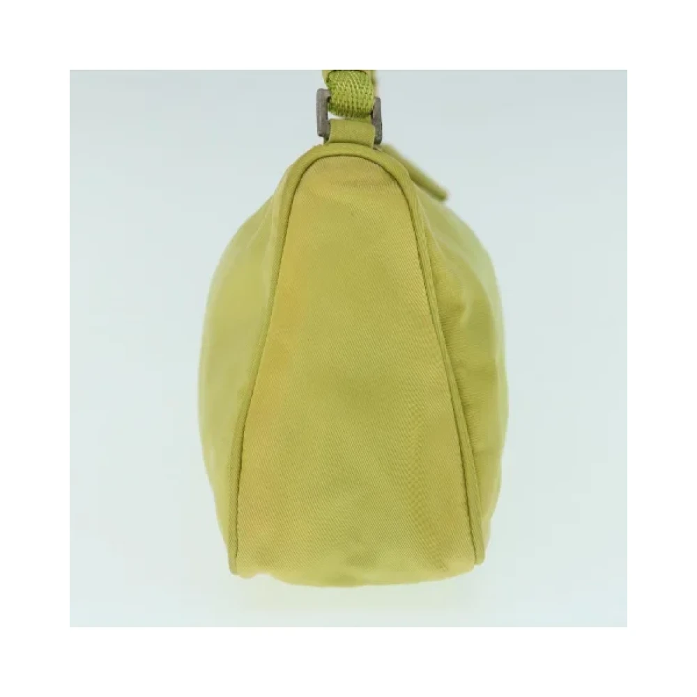 Prada Vintage Pre-owned Nylon prada-bags Green Dames