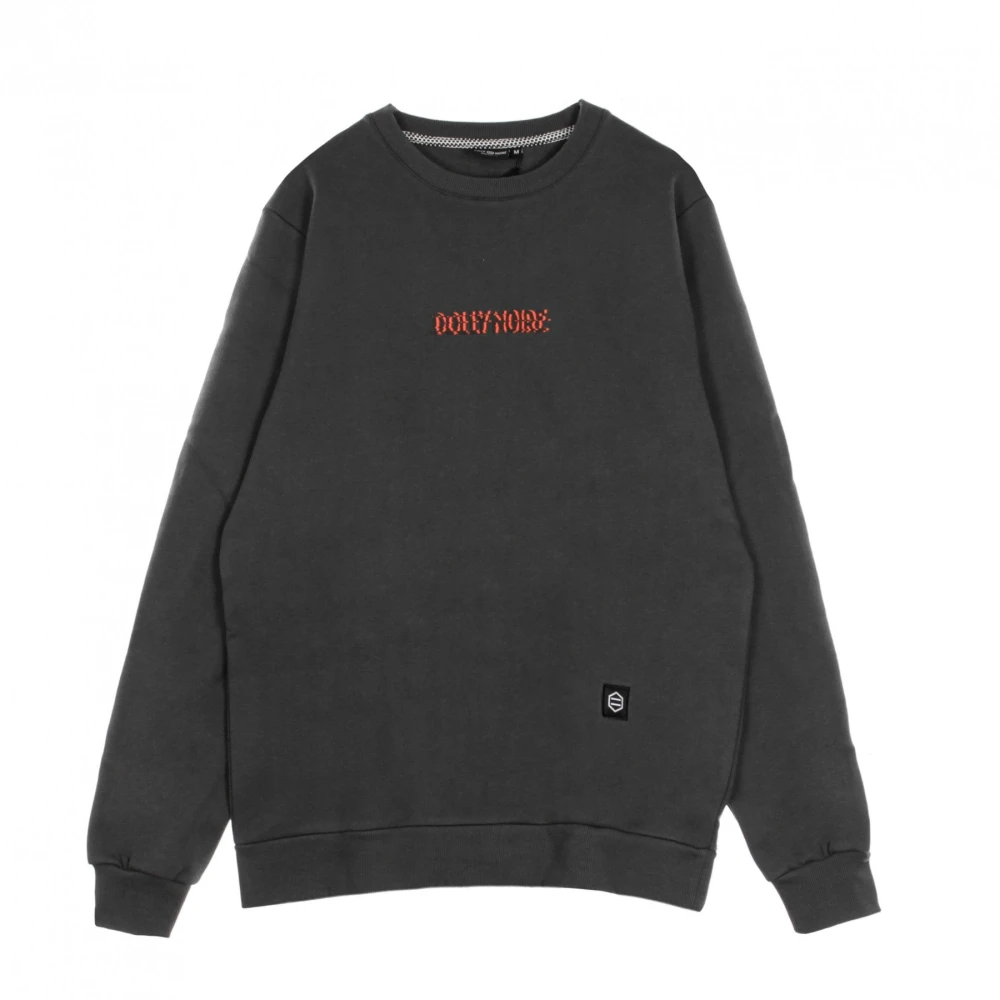 Dolly Noire Grijze Glitch Crewneck Sweatshirt Gray Heren