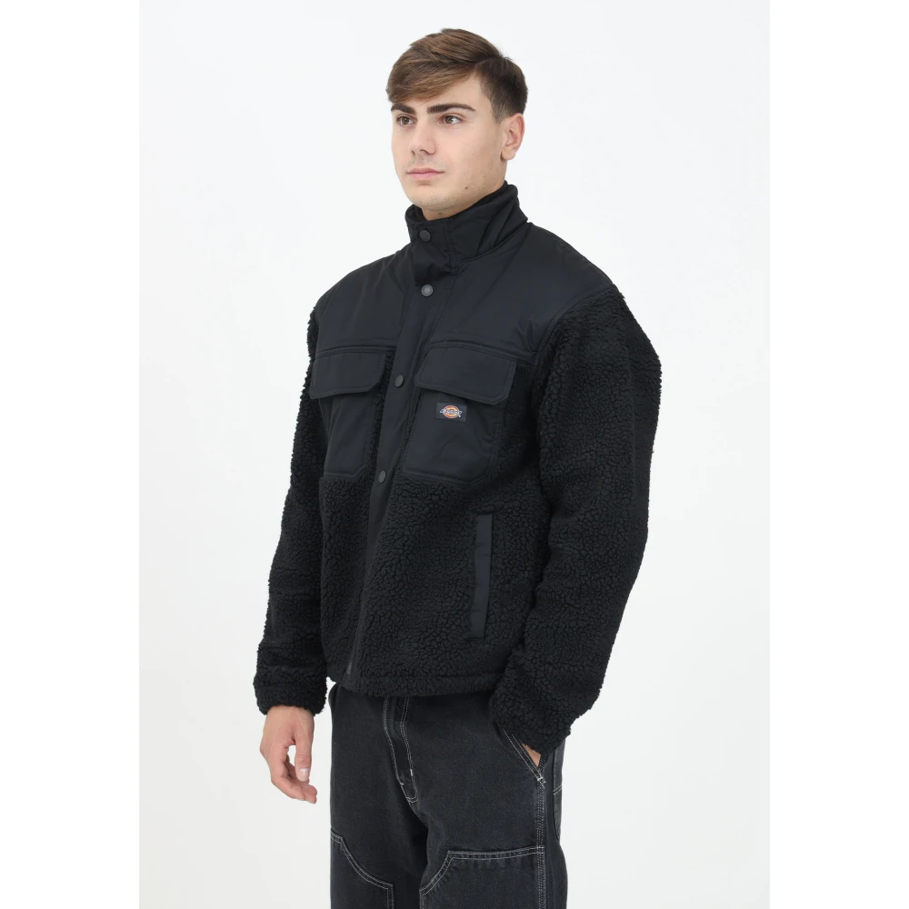 Dickies Zwarte Pinesdale Gewatteerde Jas Black Heren