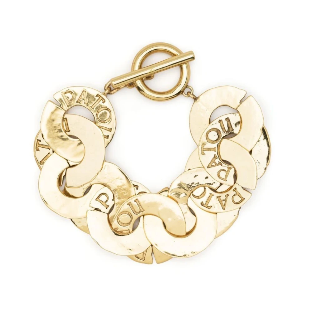 Patou Yellow Bracelets, Female, One Size, Bijoux Golden