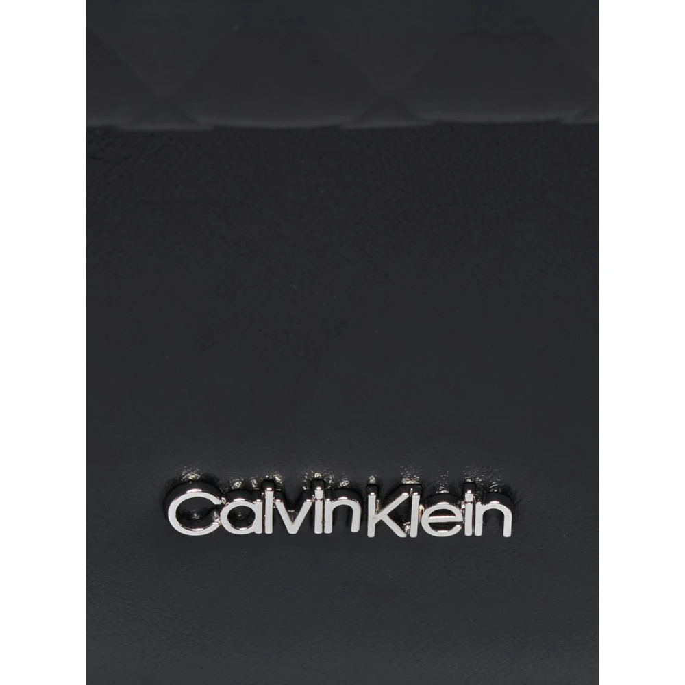 Calvin Klein Mini Quilt Camera Tas Zwart Black Dames