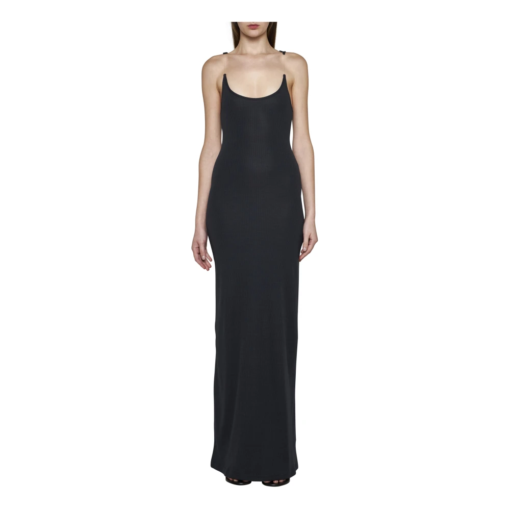 Y Project Onzichtbare Strap Jurk Black Dames