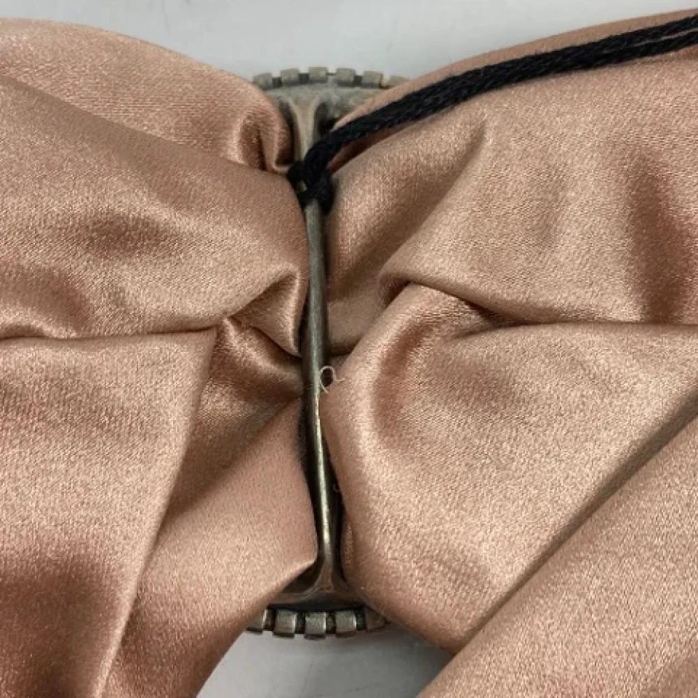 Miu Pre-owned Leather hair-accessories Pink Dames