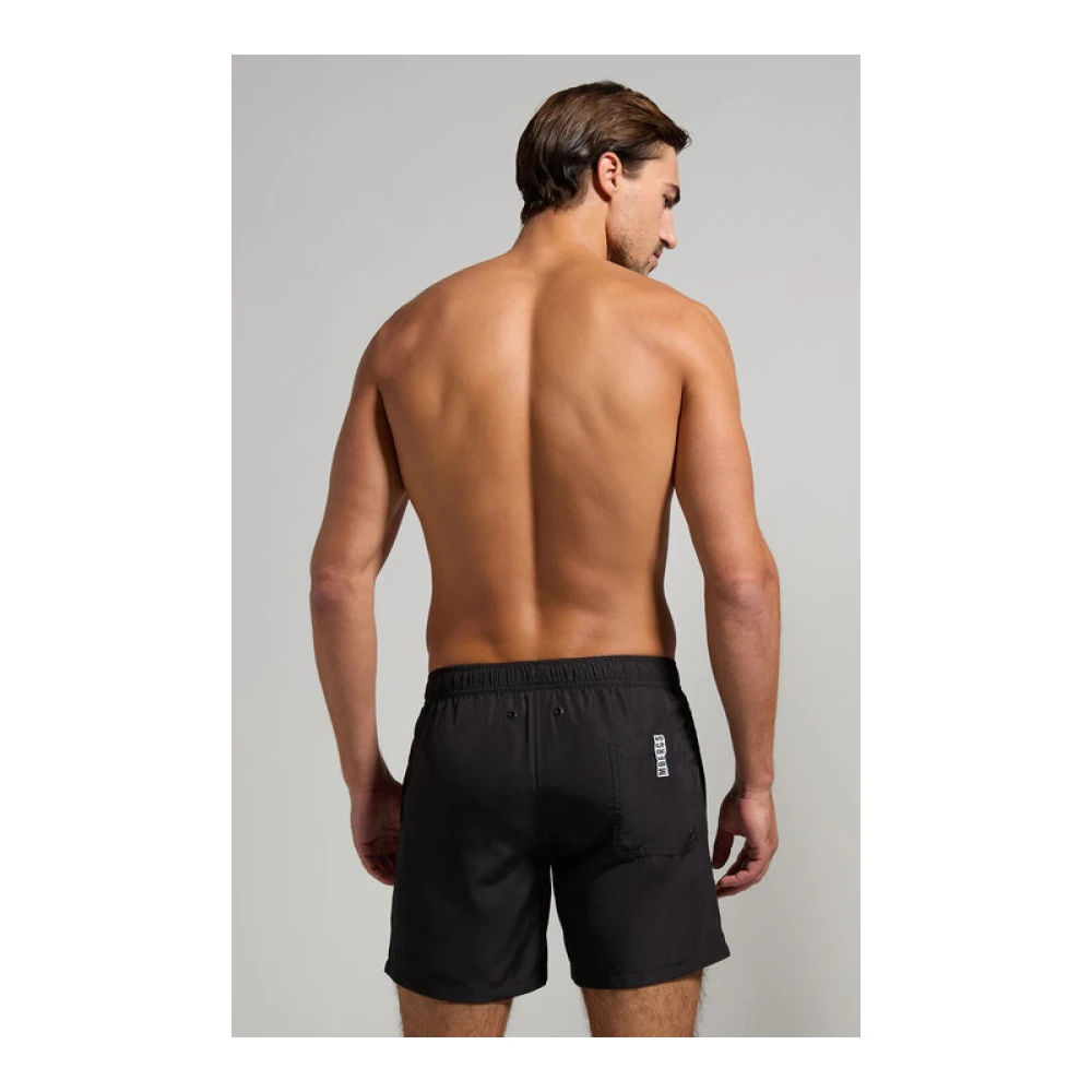 Bikkembergs Zijlogo Zwemshorts Zwart Black Heren