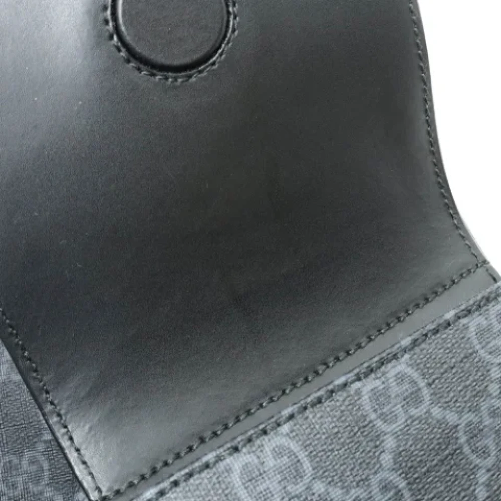 Gucci Vintage Pre-owned Leather backpacks Black Dames
