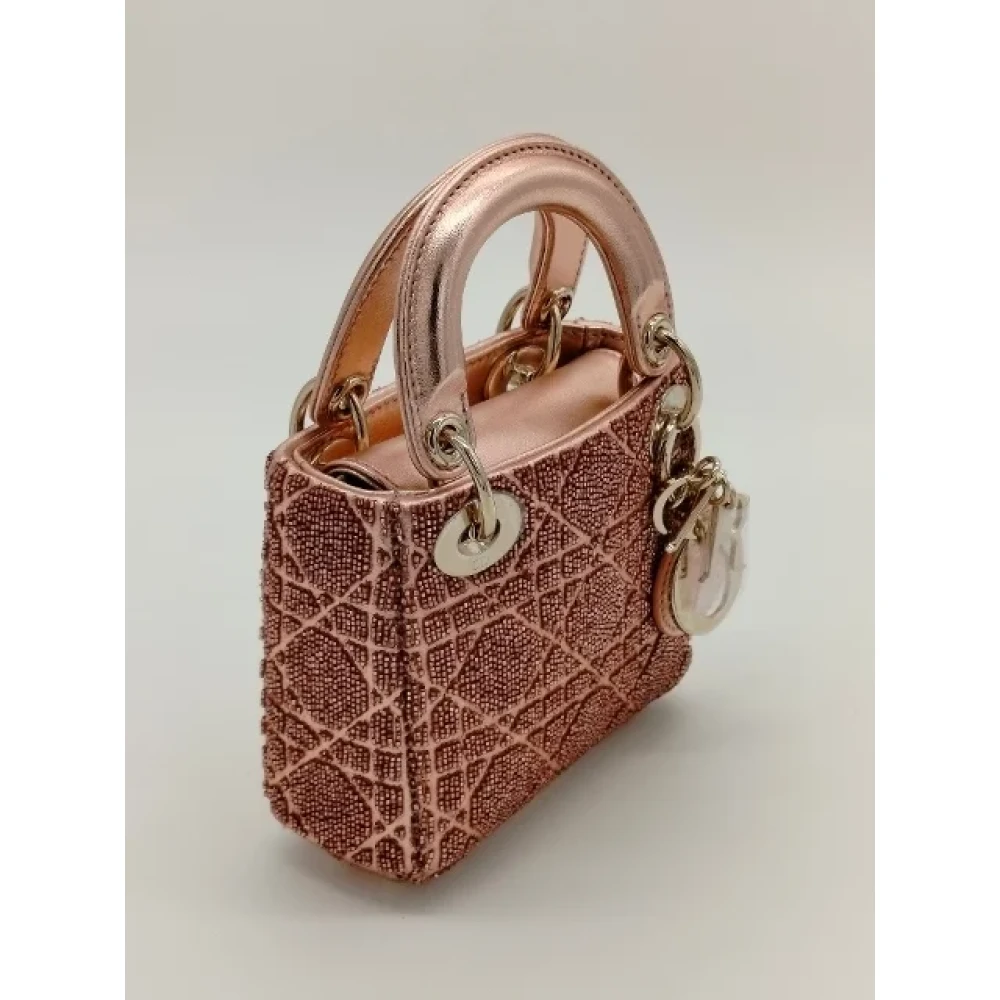 Dior Vintage Pre-owned Leather dior-bags Pink Dames