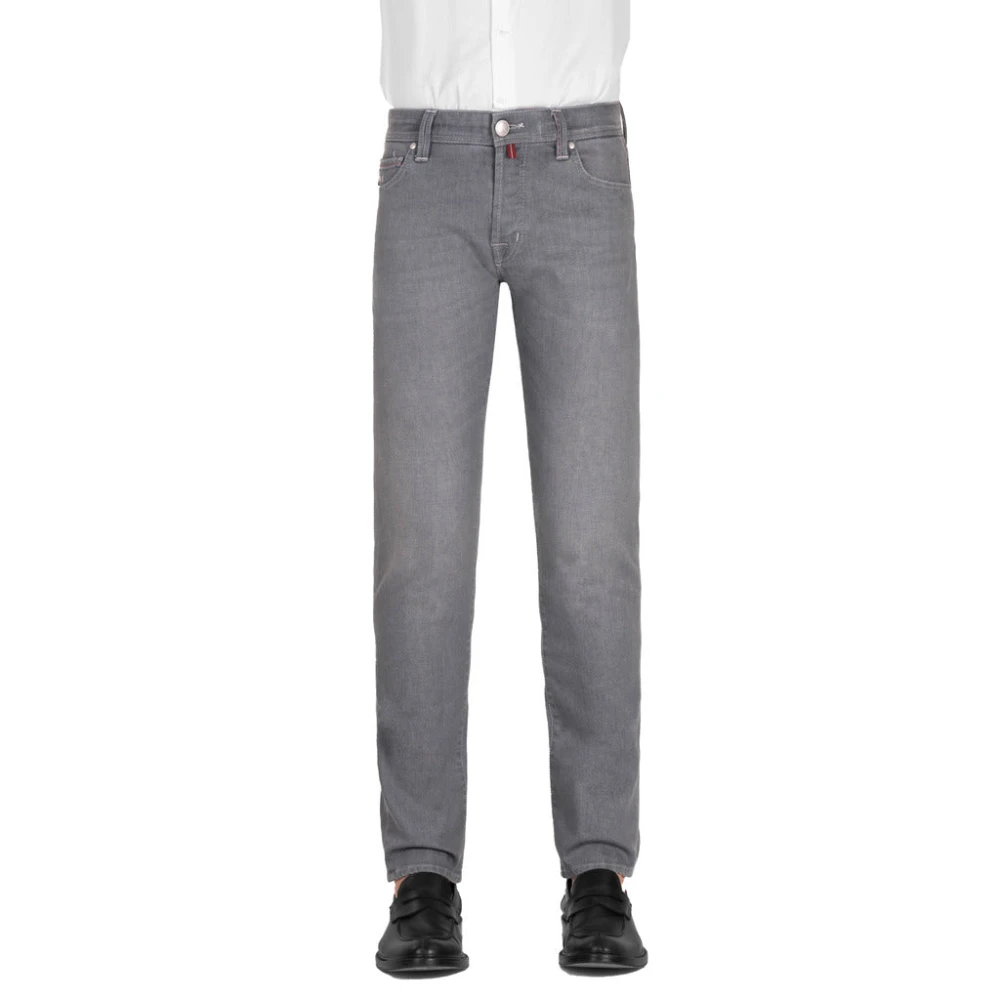 Tramarossa Herenjeans van hoge kwaliteit regular fit 5 zakken Gray Heren
