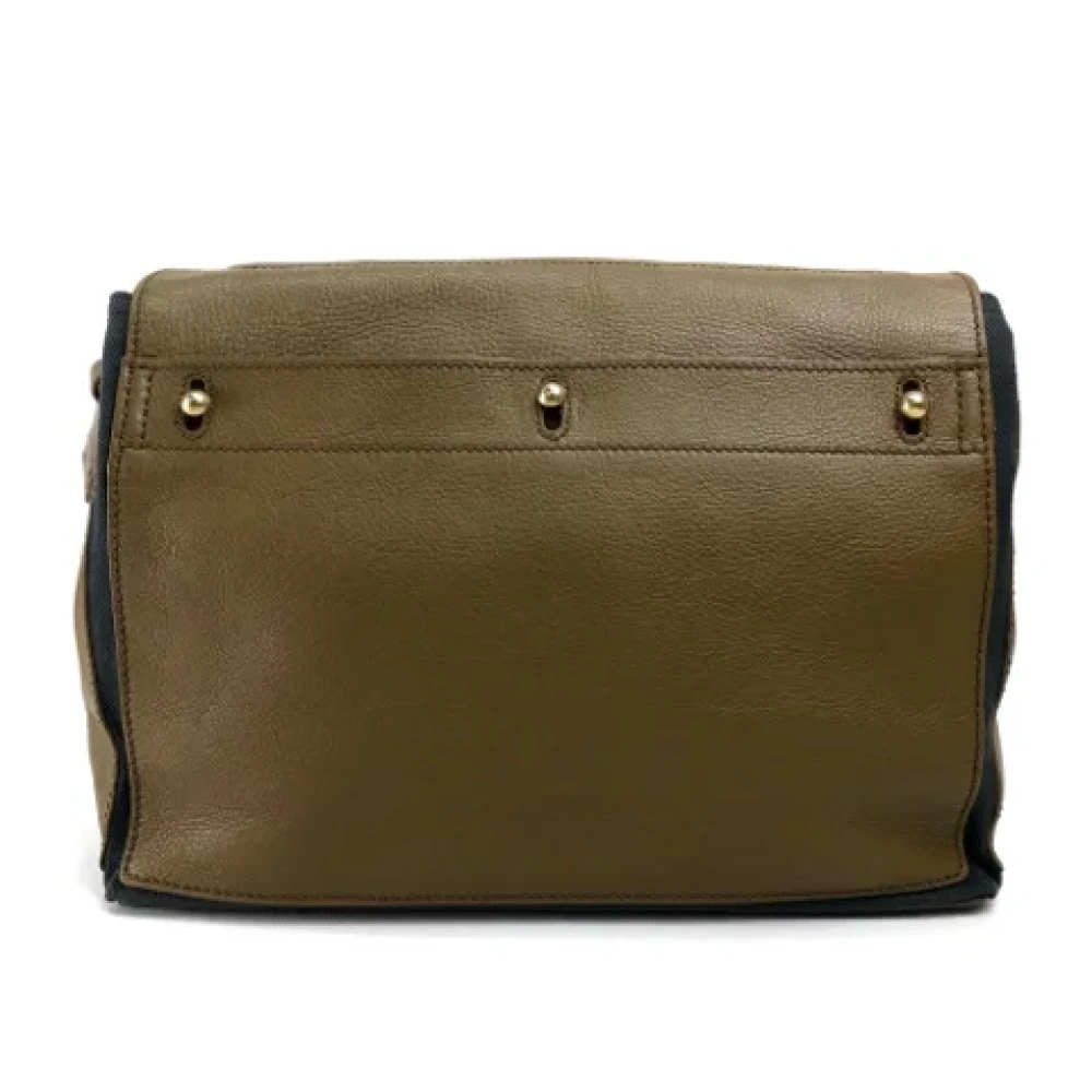 Yves Saint Laurent Vintage Pre-owned Fabric shoulder-bags Brown Dames