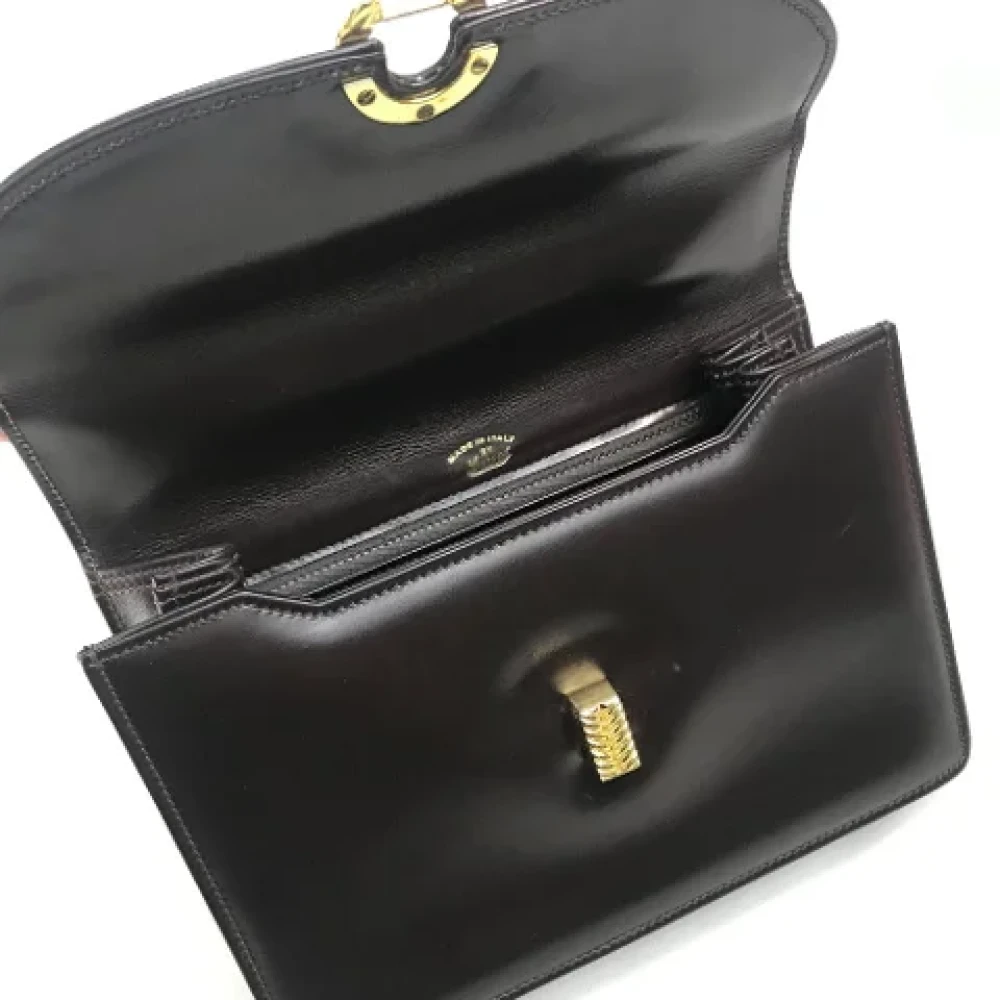 Gucci Vintage Pre-owned Leather gucci-bags Black Dames