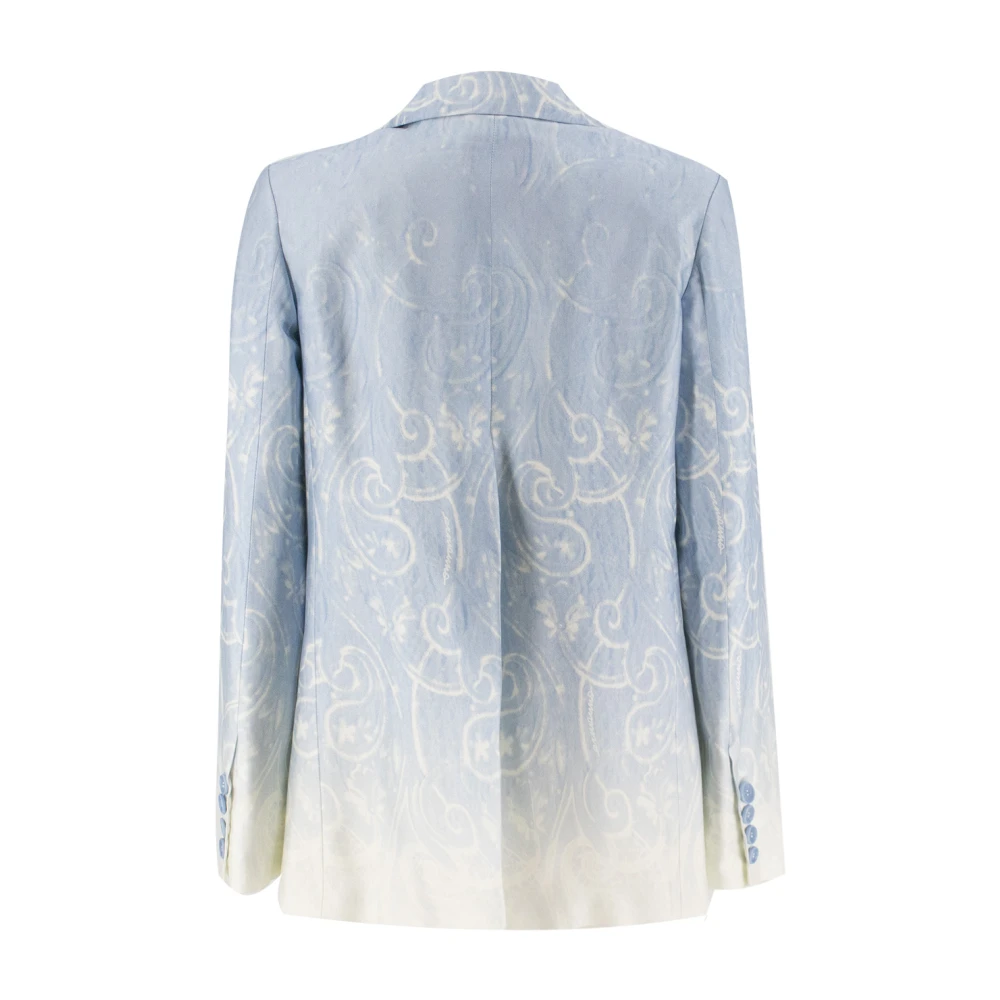 Ermanno Scervino Klassieke Logo Stofjas met Knopen Blue Dames