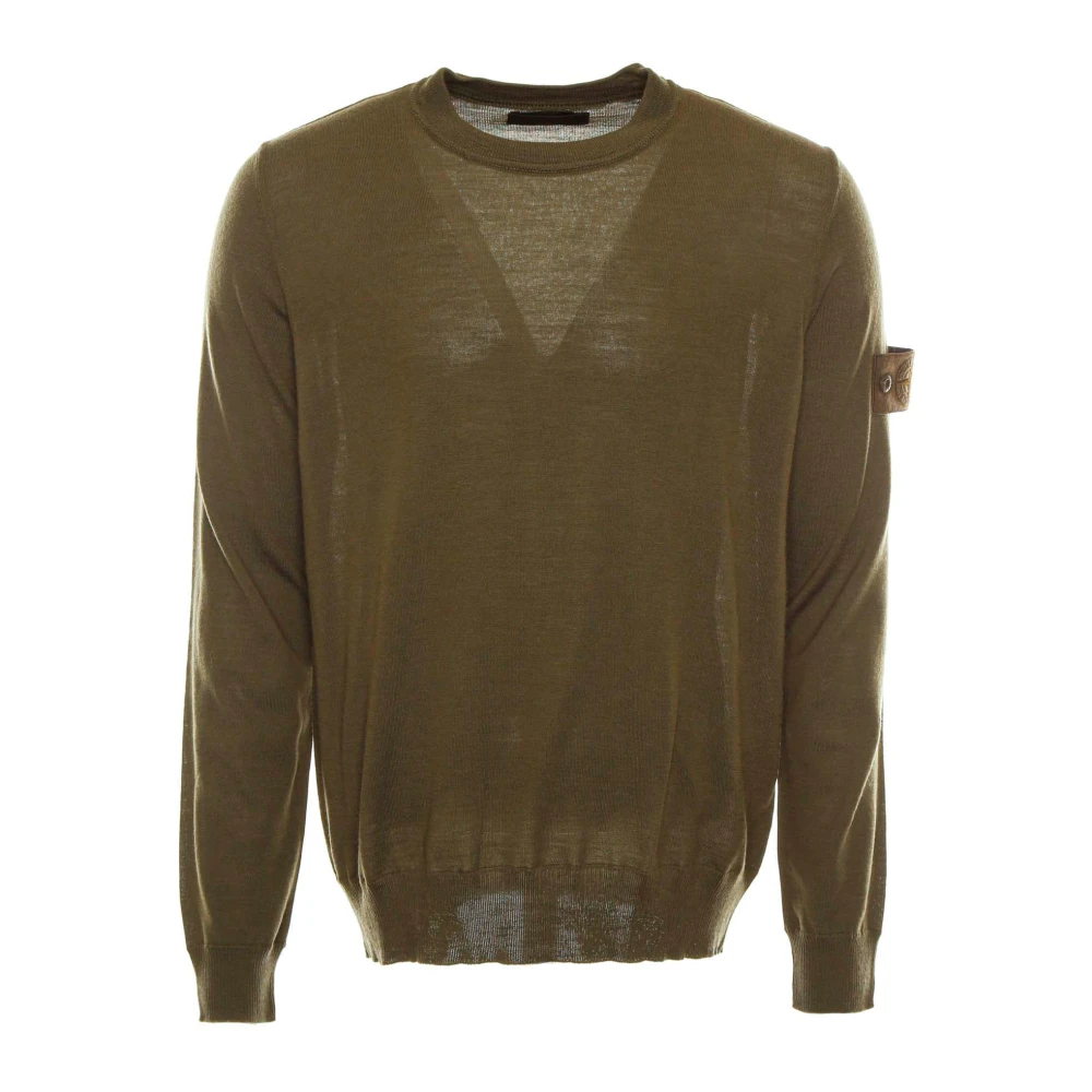 Stone Island Ghost Rws Gebreid Shirt Green Heren