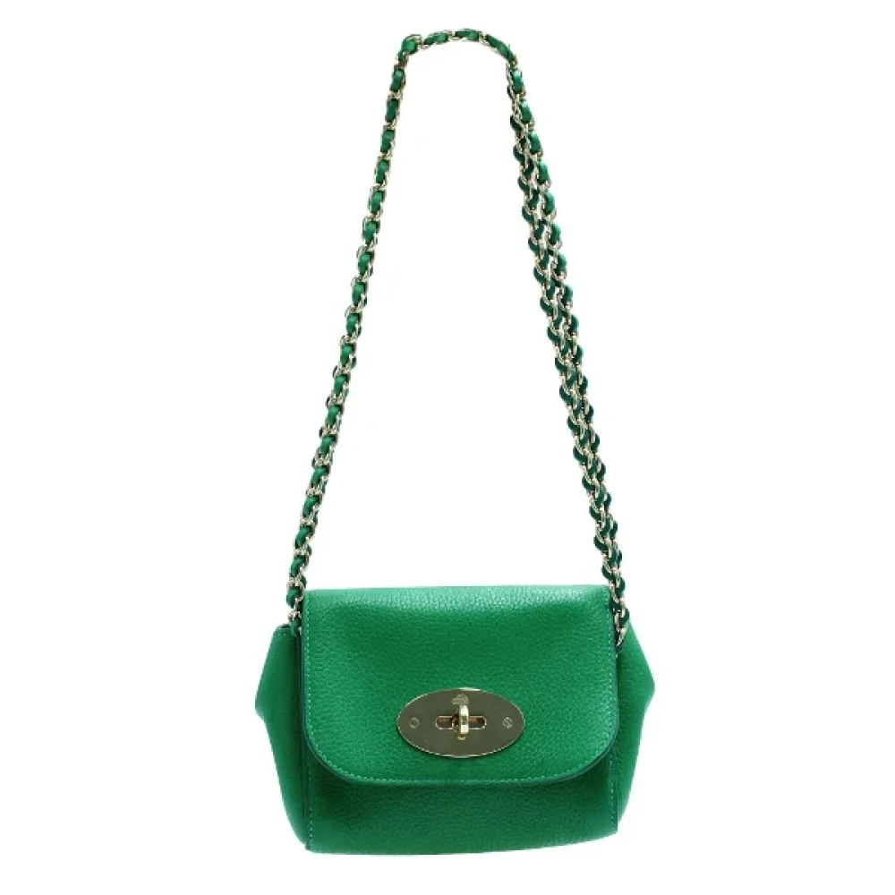 Mulberry Pre-owned Leather shoulder-bags Green Dames