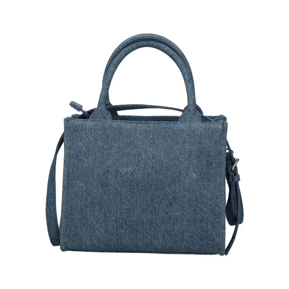 Moschino Blauwe handtas met gouden details Blue Dames