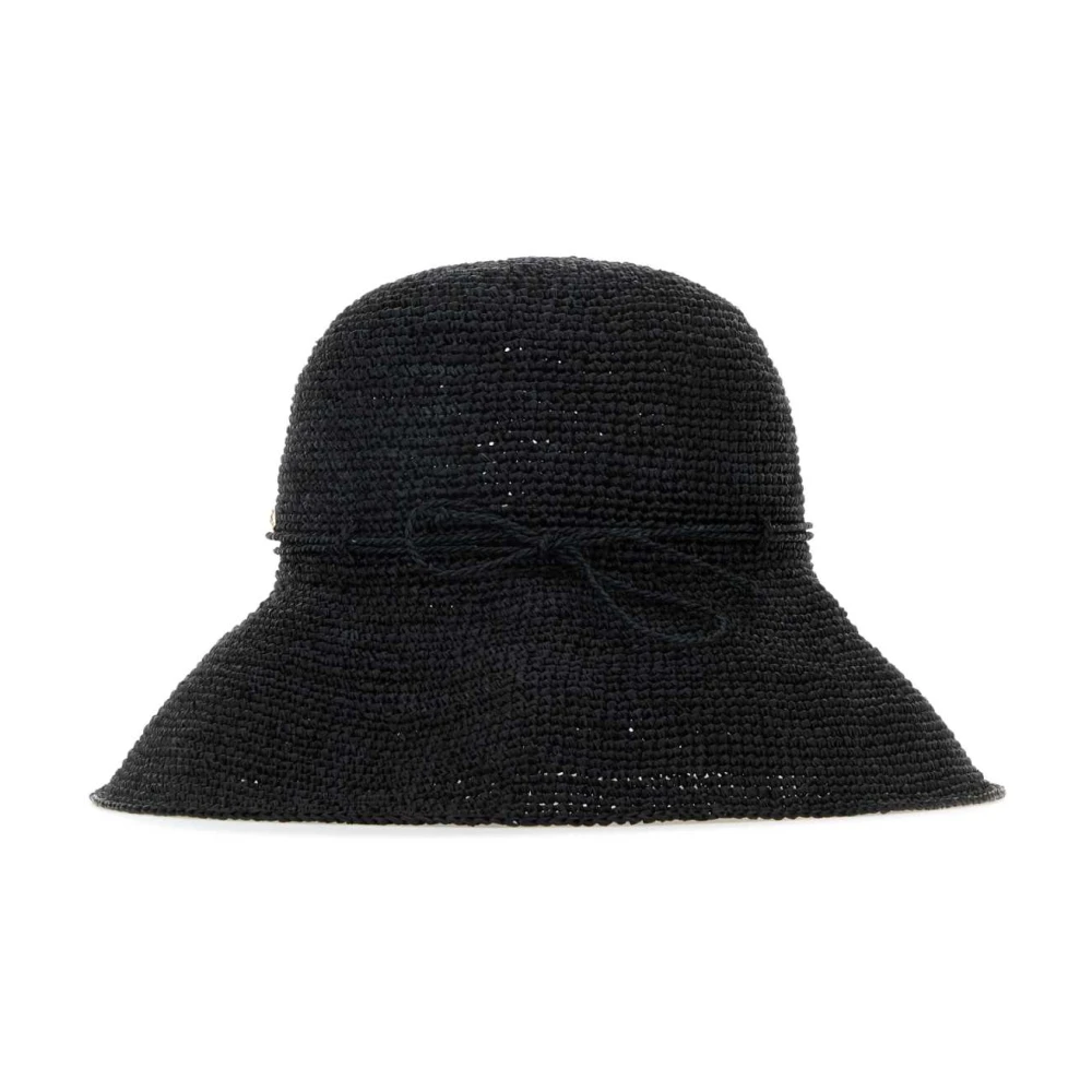 Helen Kaminski Zwarte Raffia Provence Hoed Black Dames