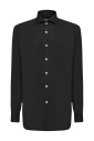 chemise-noire-en-coton-avec-boutons-sculptes-a-la-main