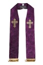violet-soie-franges-croix-homme-echarpe