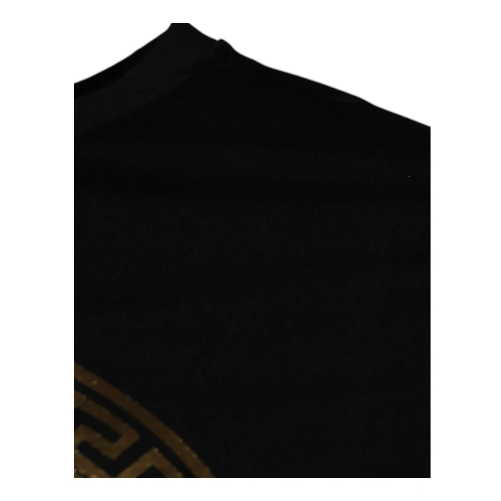 Versace Medusa Print Crew Neck T-shirt Black Heren