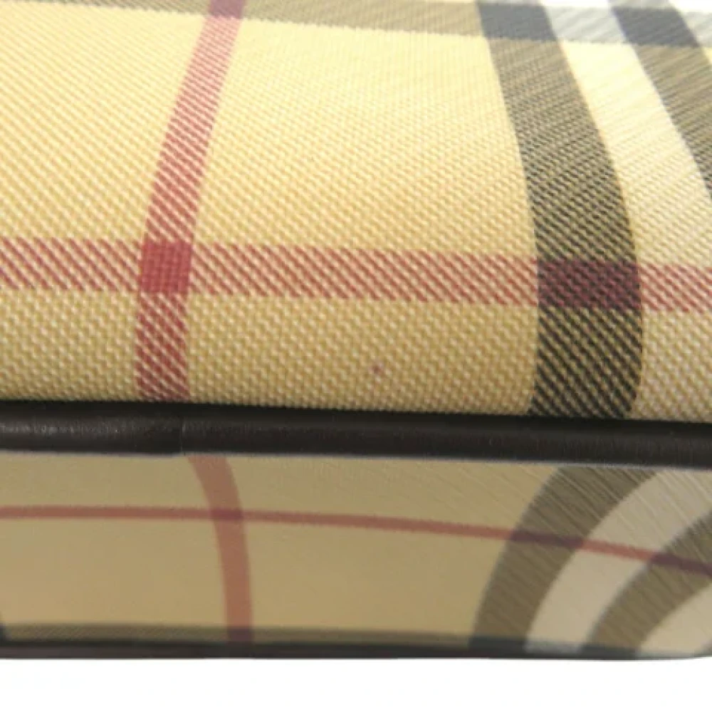 Burberry Vintage Pre-owned Canvas handbags Beige Dames