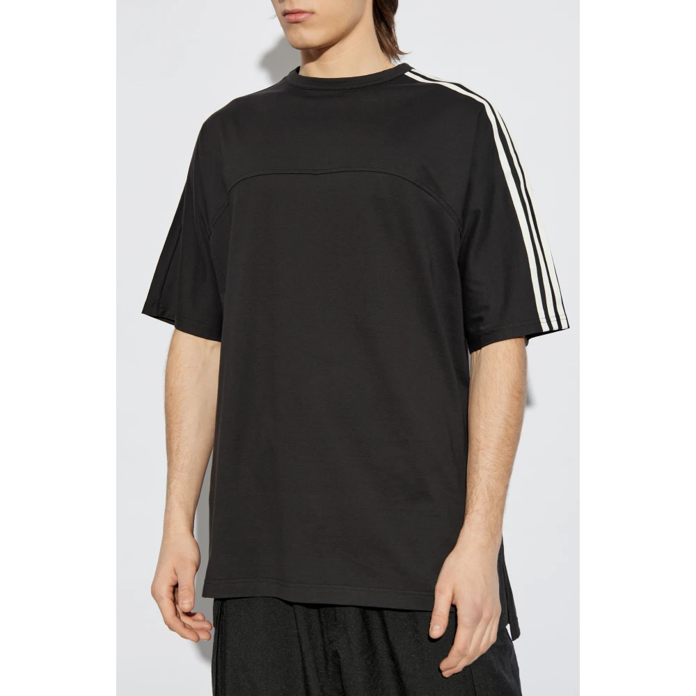 Y-3 T-shirt met logo Black Heren