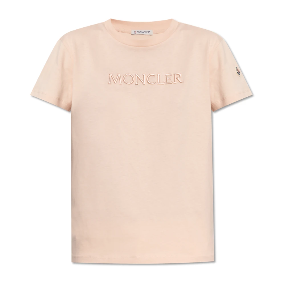 Moncler - Tops > T-Shirts - Pink - Moncler - Modalova